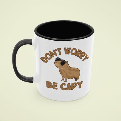 Don't Worry Be Capy Coffee Mug