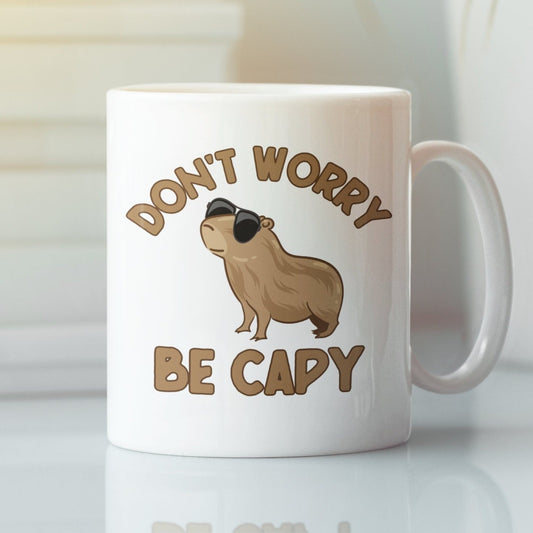 Don't Worry Be Capy Coffee Mug